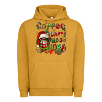Pigment Peanut Butter coffee is always a good idea Urban Hoodie - FaDigitalArtStudio