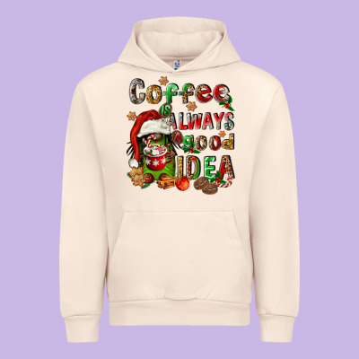 Coffee Is Always A Good Idea Urban Hoodie Designed By Fadigitalartstudio