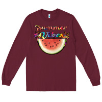 Burgundy summer vibes Long Sleeve Tee - JahusDesignShop