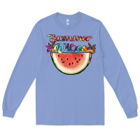 Colony Blue summer vibes Long Sleeve Tee - JahusDesignShop