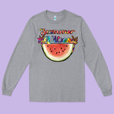 Summer Vibes Long Sleeve Tee Designed By Jahusdesignshop