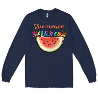 Navy summer vibes Long Sleeve Tee - JahusDesignShop