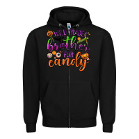 Black Will Trade Brother for Candy Zipper Hoodie - texasbilliewilder
