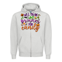 Dove Grey Will Trade Brother for Candy Zipper Hoodie - texasbilliewilder
