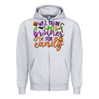 Heather Grey Will Trade Brother for Candy Zipper Hoodie - texasbilliewilder