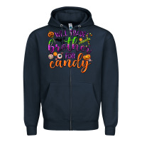 Navy Will Trade Brother for Candy Zipper Hoodie - texasbilliewilder