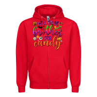Red Will Trade Brother for Candy Zipper Hoodie - texasbilliewilder