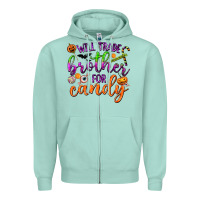 Seafoam Will Trade Brother for Candy Zipper Hoodie - texasbilliewilder