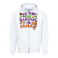 White Will Trade Brother for Candy Zipper Hoodie - texasbilliewilder