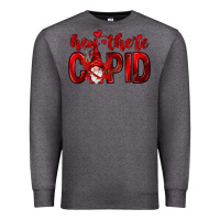 Charcoal Heather Hey there Cupid Valentine's Day Premium Sweatshirt - HowdyJamesFarm