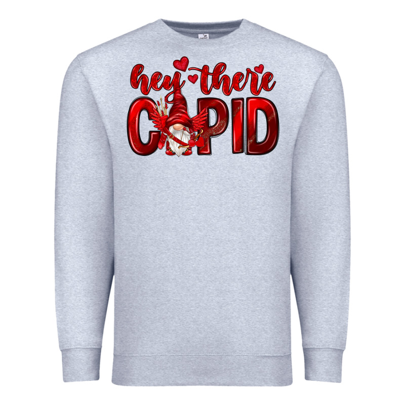 Hey There Cupid Valentine's Day Premium Sweatshirt by HowdyJamesFarm | Teevron
