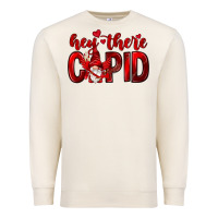 Sandshell Hey there Cupid Valentine's Day Premium Sweatshirt - HowdyJamesFarm