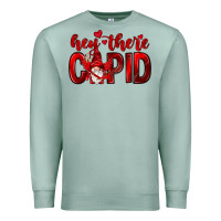 Seafoam Hey there Cupid Valentine's Day Premium Sweatshirt - HowdyJamesFarm