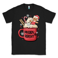 Black merry and bright Classic Tee - MaliasSmallBusiness