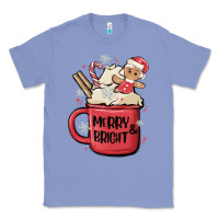 Colony Blue merry and bright Classic Tee - MaliasSmallBusiness