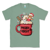 Sage merry and bright Classic Tee - MaliasSmallBusiness