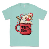 Seafoam merry and bright Classic Tee - MaliasSmallBusiness
