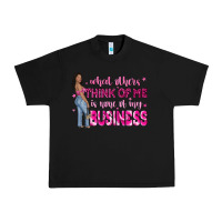 Black what other think of me is none of my business Urban Heavy Tee - NancyCooperArtShop
