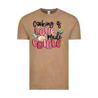 Vintage Coffee cooking is love made edible Vintage Tee - MaliasSmallBusiness