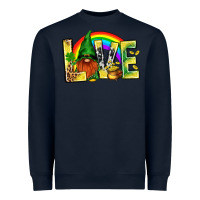 St. Patricks Love With Gnome Heavyweight Sweatshirt | Teevron