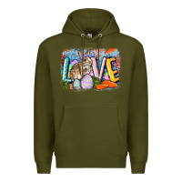 Army Green love easter Premium Hoodie - CowGirlArtShop