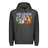 Charcoal Heather love easter Premium Hoodie - CowGirlArtShop