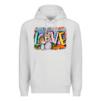 Dove Grey love easter Premium Hoodie - CowGirlArtShop