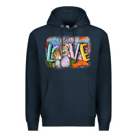 Navy love easter Premium Hoodie - CowGirlArtShop