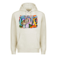 Oatmeal Heather love easter Premium Hoodie - CowGirlArtShop