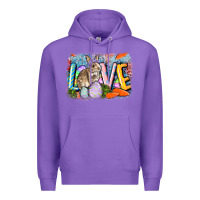 Purple love easter Premium Hoodie - CowGirlArtShop