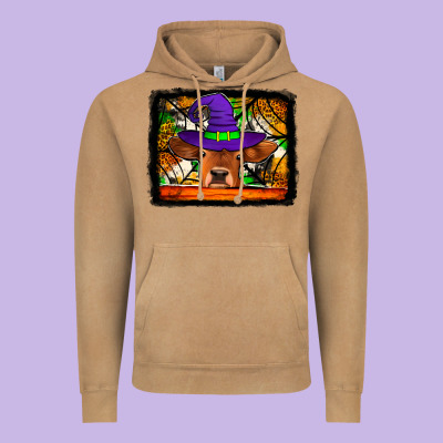 Halloween Heifer Vintage Hoodie Designed By Jasminsmagicworld