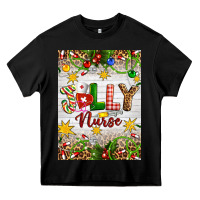 Black Christmas Jolly Nurse Heavy Core Tee - Artiststas