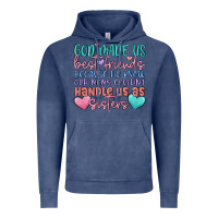 Vintage Denim god made us best friend Vintage Hoodie - MaliasSmallBusiness
