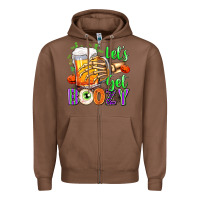 Chestnut Lets Get Boozy Zipper Hoodie - texasbilliewilder
