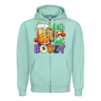 Seafoam Lets Get Boozy Zipper Hoodie - texasbilliewilder
