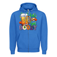 True Royal Lets Get Boozy Zipper Hoodie - texasbilliewilder