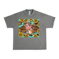 Tornado western cute cow with sunflower Urban Heavy Tee - NancyCooperArtShop