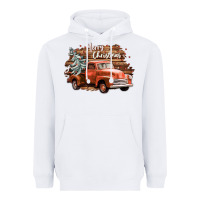 White merry christmas truck Heavyweight Hoodie - CowGirlArtShop