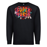 Black super nurse Premium Sweatshirt - CowGirlArtShop