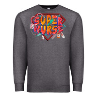 Charcoal Heather super nurse Premium Sweatshirt - CowGirlArtShop