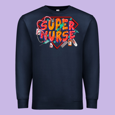 Super Nurse Premium Sweatshirt Designed By Cowgirlartshop