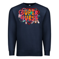 Navy super nurse Premium Sweatshirt - CowGirlArtShop