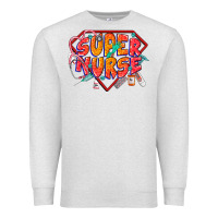 Oatmeal Heather super nurse Premium Sweatshirt - CowGirlArtShop