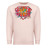 Pale Pink super nurse Premium Sweatshirt - CowGirlArtShop