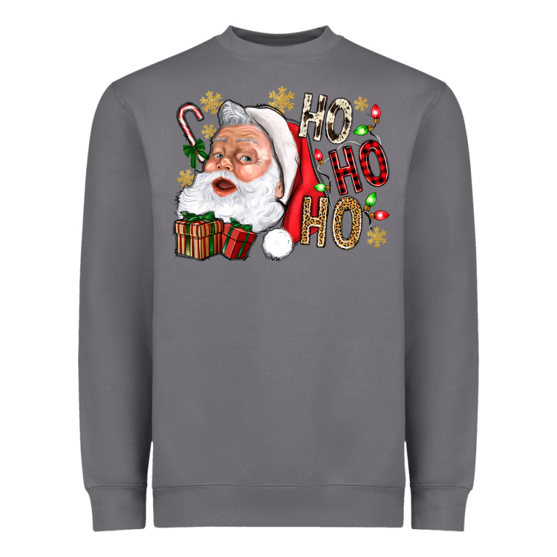Santa Ho Ho Ho With Gift Box Heavyweight Sweatshirt by BundleAndBundleShop | Teevron