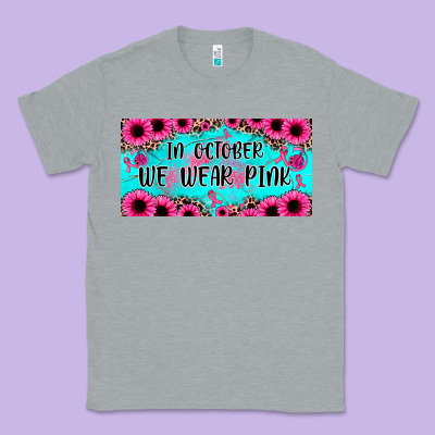 In October We Wear Pink Classic Tee Designed By Jahusdesignshop