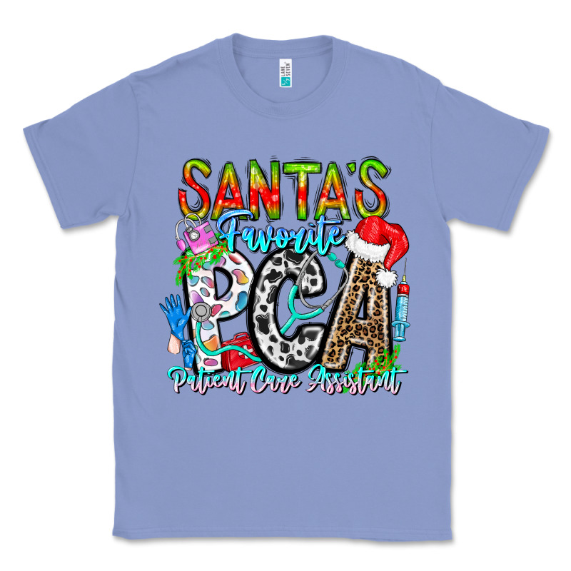 Santas Favorite Pca Patient Care Assistant Classic Tee by CowhideDigitalArt | Teevron