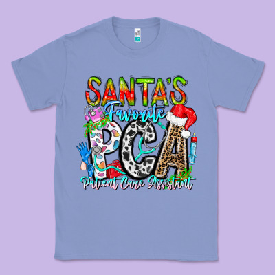 Santas Favorite Pca Patient Care Assistant Classic Tee Designed By Cowhidedigitalart