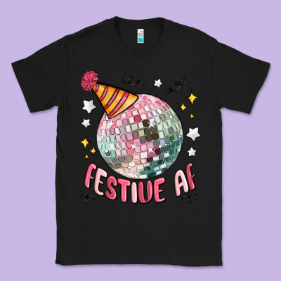 Festive Af Classic Tee Designed By Maliassmallbusiness