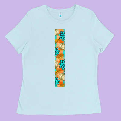 Fall Pumpkin Ladies Tee Designed By Bundleandbundleshop